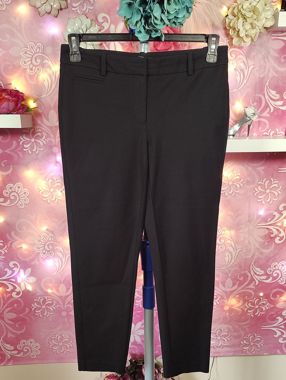 White House Black Market Black Slim Ankle Pants 4R